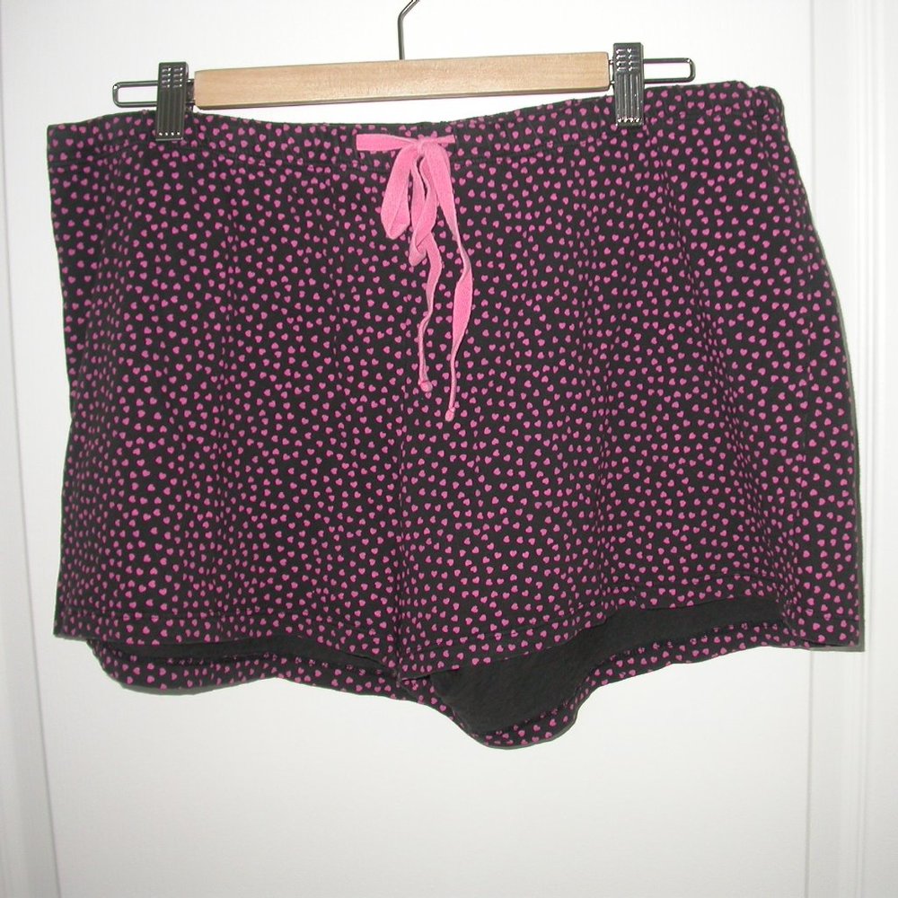 Pink and Black Polka Dot Shorts